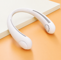 USB Rechargeable Bladeless Turbine Mini Portable Outdoor Neck Fan 3-Speed Handheld Air Cooling 4000mAh Battery Wearable Foldable